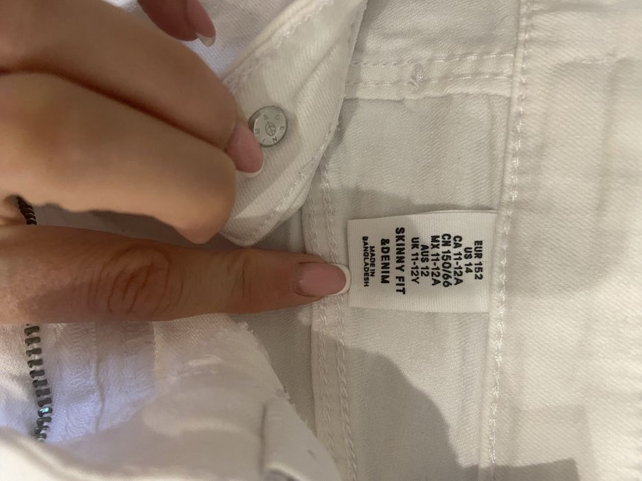 Двоє джинс - скінні для дівчинки 11-12 років