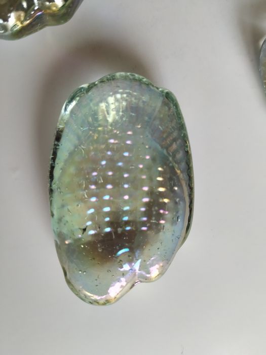 Szklane dekoracje rybki i muszelki