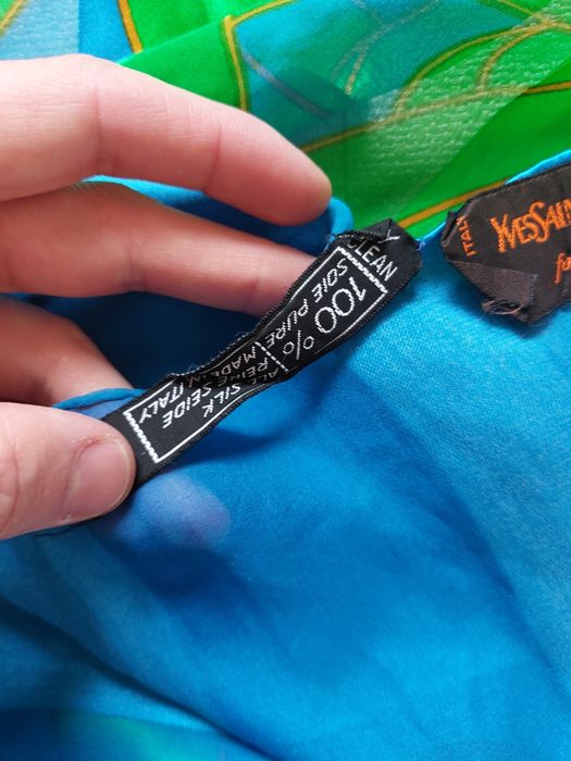 Вінтажна шовкова хустка, платок Yves Saint Laurent, оригінал