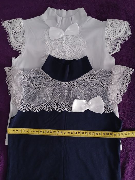 Шкільні БЛУЗА,ФУТБОЛКА,СПІДНИЦЯ.р.122/128,на 6-7років