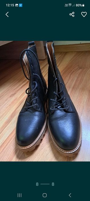 Skórzane buty firma Madewell