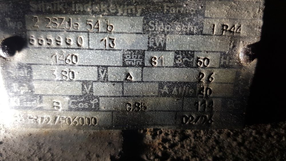 Silnik elektryczny 13kW, 1460 obrotów
