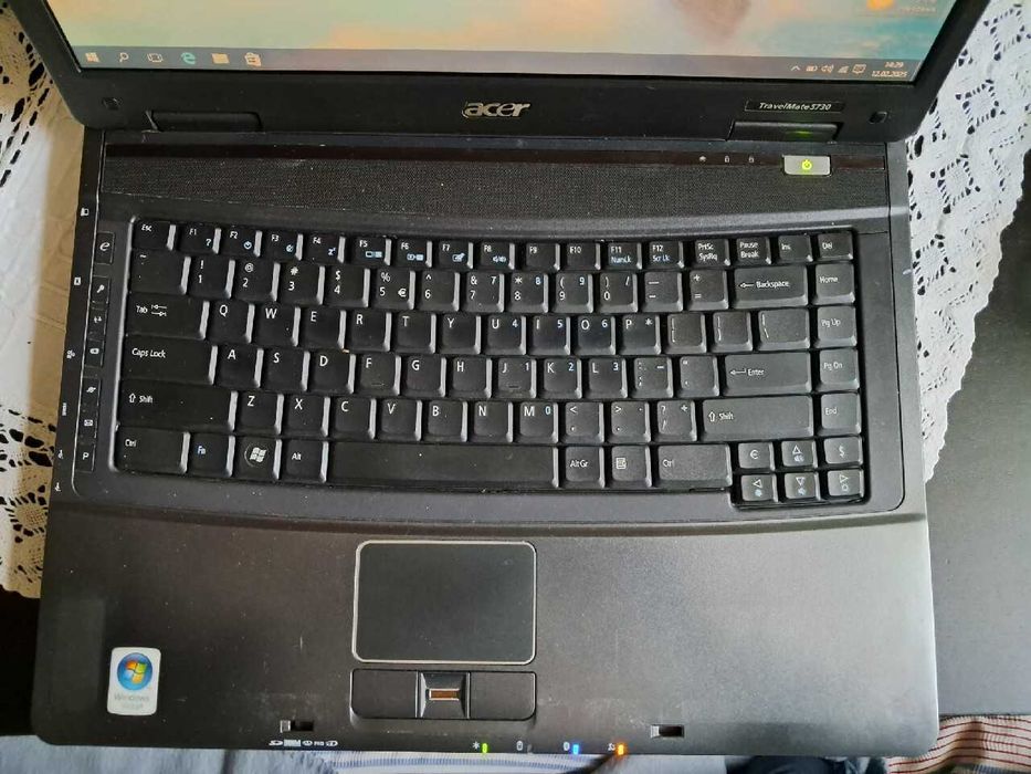 Acer Travelmate 5730 core2duo 4gb ram HDD 320gb zasilacz WIN10