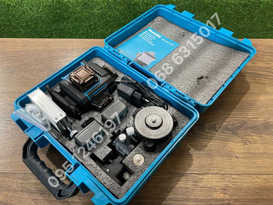 Невелир Лазерный уровень Makita MRG-16 4D зеленый луч лазерний рівень