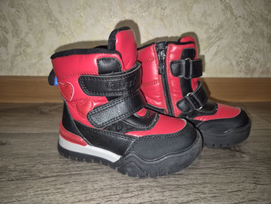 Сапоги сапожки для дівчинки червоні 24 розмір, ідеальні