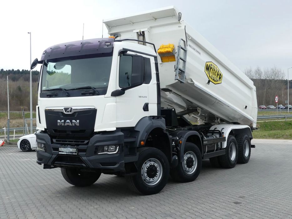 MAN TGS 41.470 / 8x8 / WYWROTKA MEILLER / MANUAL / NISKI PRZEBIEG /