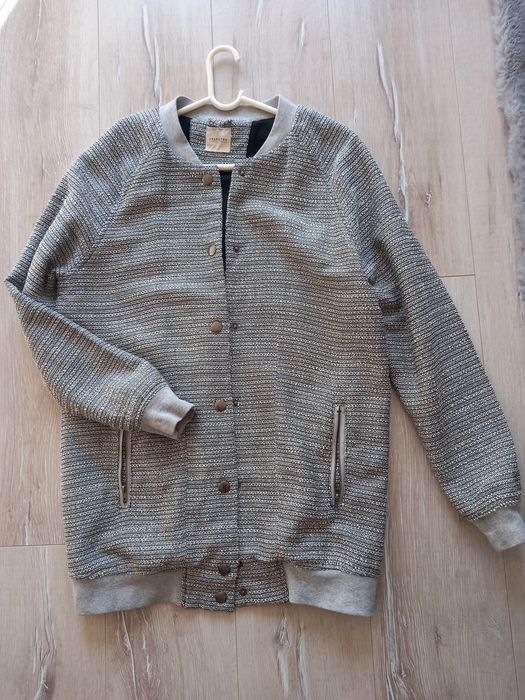 Szary bomber blezer m