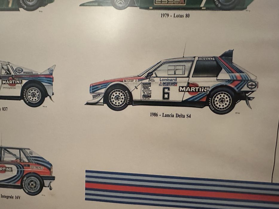 Poster vintage Martini Racing 1968-1990