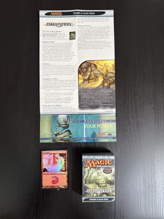 3 Decks Magic The Gathering Darksteel – Mind Swarm, Transference e Swarm & Slam