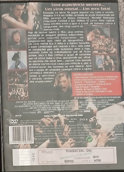 DVD Resident Evil