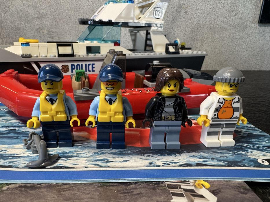 Lego 60129 City Straż Patrolowa Policja Łódź ponton klocki zestaw