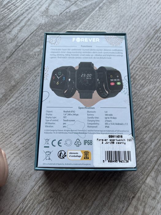 Forever Smartwatch IGO 2 JW-150 Czarny