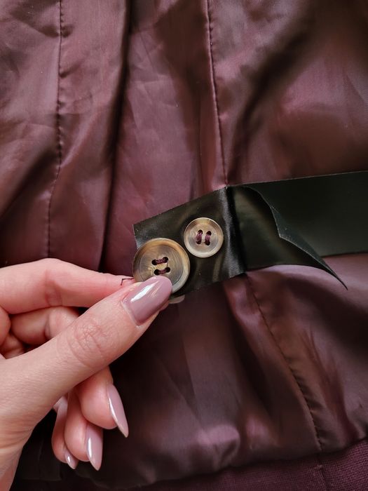 Fioletowa śliwkowa marynarka H&M, rozmiar 34 (XS)