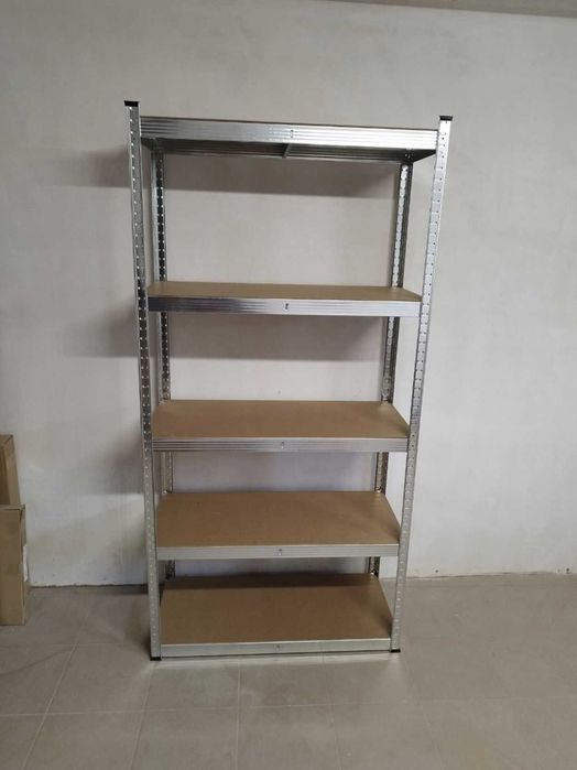 Regał Metalowy Garażowy Warsztatowy 180x90x40cm OCYNK Solidy 875kg