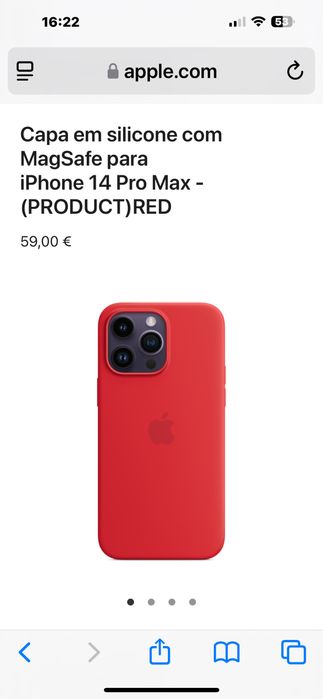 Capa Silicone Case com MagSafe para iPhone 14 Pro Max - Red
