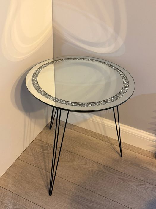 Stolik home&you glamour, szklany, lustrzany