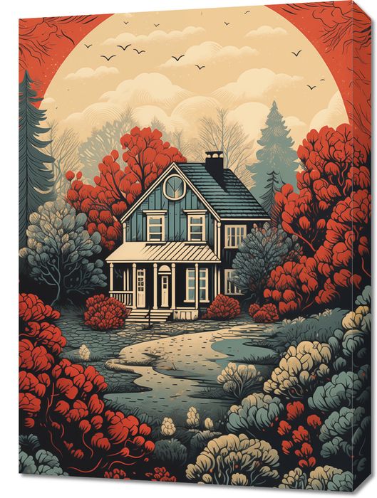 Obraz 50x70cm Idylla Rustykalna