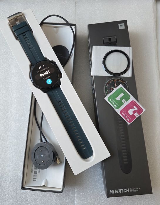 Xiaomi MI Watch Czarny szklo dwa paski