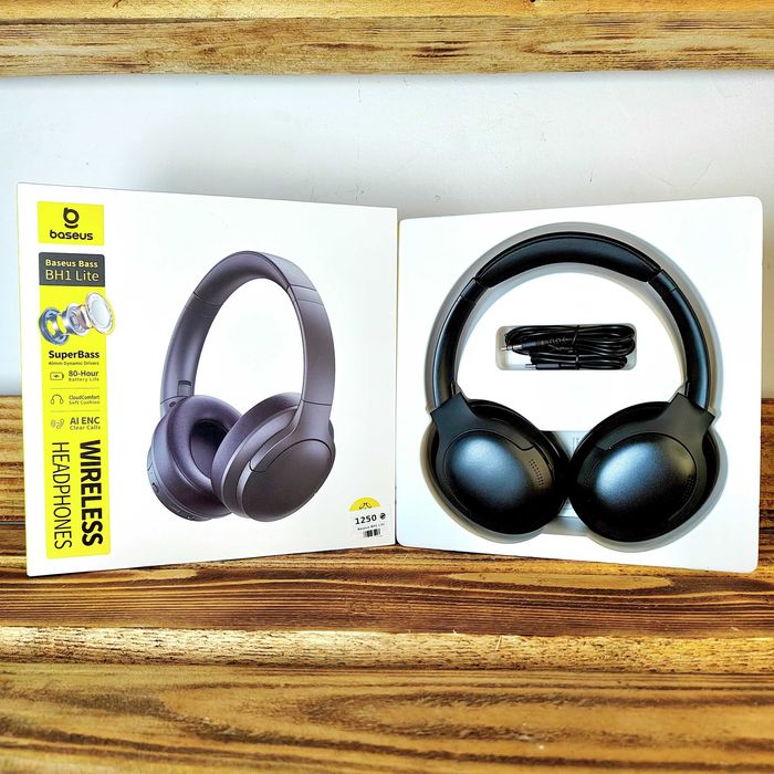Бездротові накладні навушники Baseus BH1 Lite блютуз гарнітура з мікрофоном