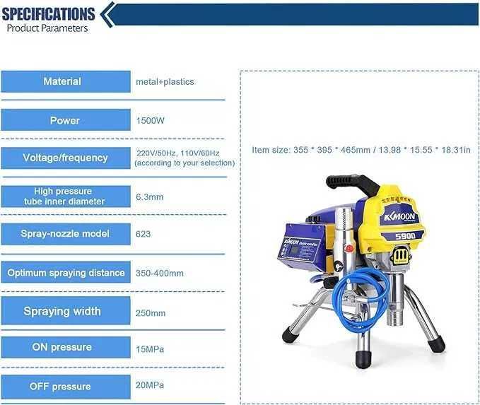 Airless Pistola Alta Pressão profissional TA-5900 PRO