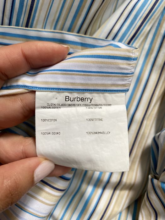 Camisa de riscas Original Burberry London - tamanho L / 4