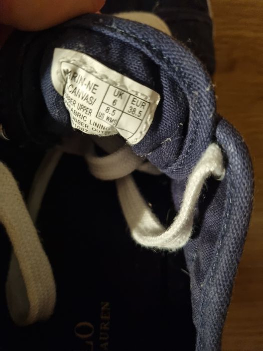 Tenisówki Polo Ralph 38,5 cm granatowe
