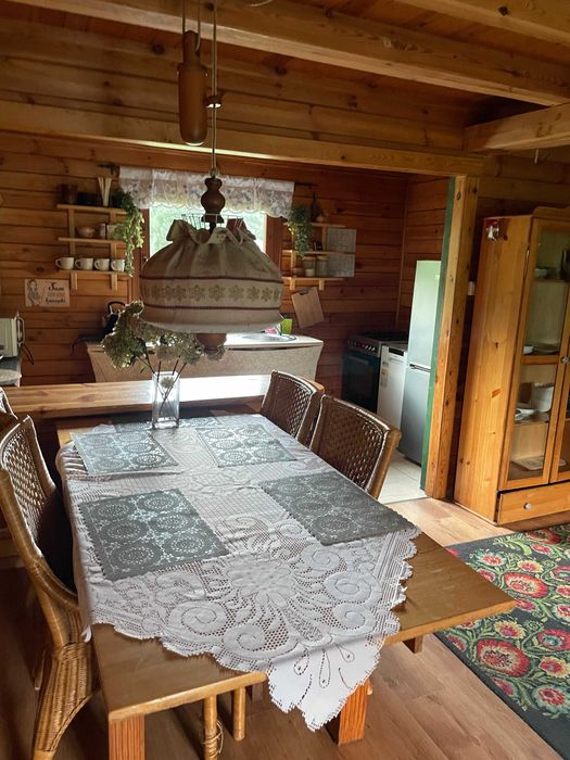 Domek dom drewniany jacuzzi balia ferie panieńskie kawalerskie