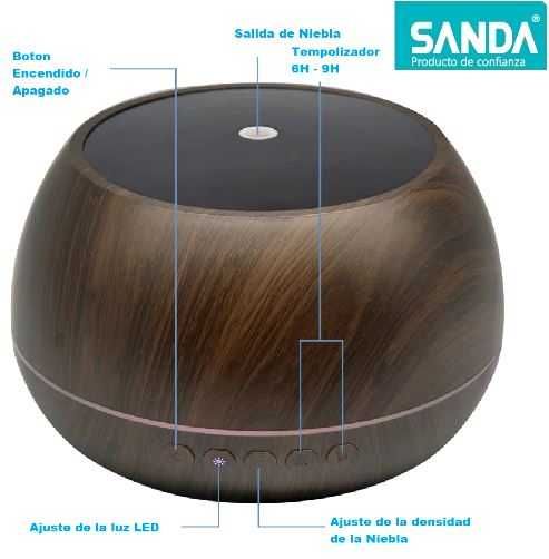 Difusor Humidificador de Aromas - SANDA Branco 1000ml