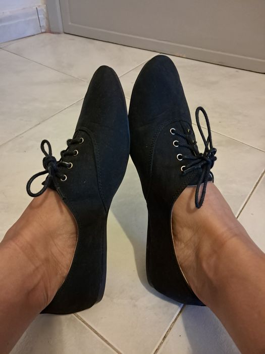 Sabrina preta com atacadores seaside, 39