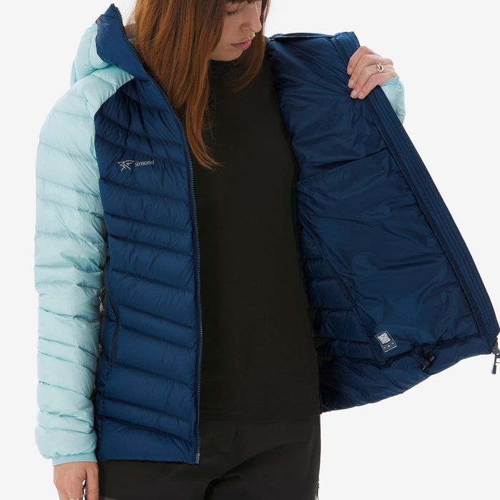 Casaco de Penas Alpinismo Mulher Azul Marinho - AZUL gelo
