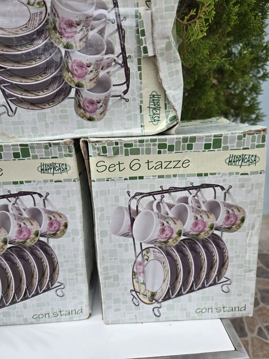 Conjunto chávenas café duas caixas