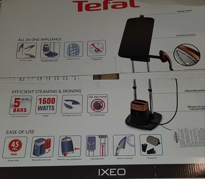 System Do Prasowania Stacja Parowa Tefal Ixeo qt1020e0 !! NOWA CENA !!