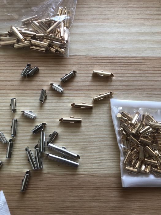 Затискач для браслетів фурнітура біжутерії зажими для стрічок трубочки