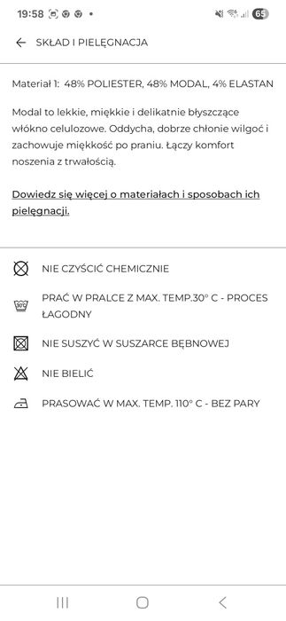 Spodnie z modalu Reserved S