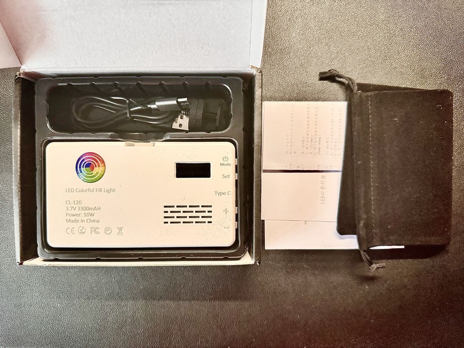 RGB LED Світло, CL-120 (W140RGB) лампа для фото і відео