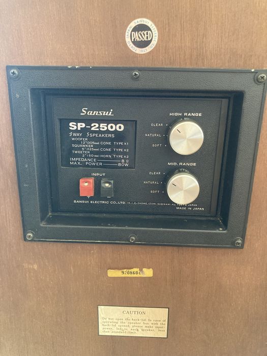 Sansui SP 2500 głośniki