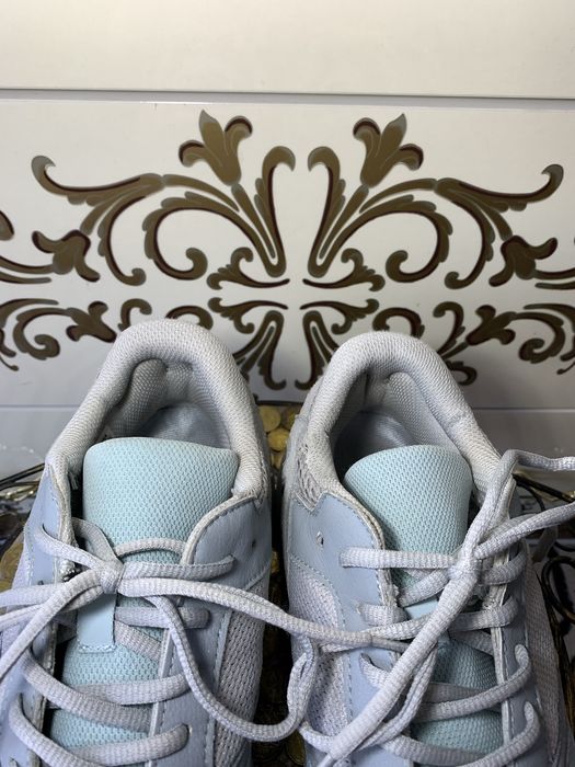 Голубые замшевые кеды кроссы кроссовки adidas yeezy boost 500