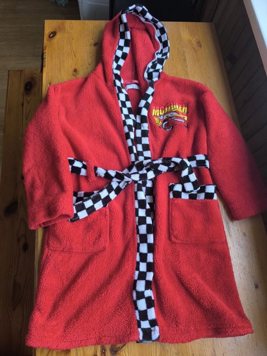 116cm Szlafrok zygzak McQueen samochód auto chłopięcy