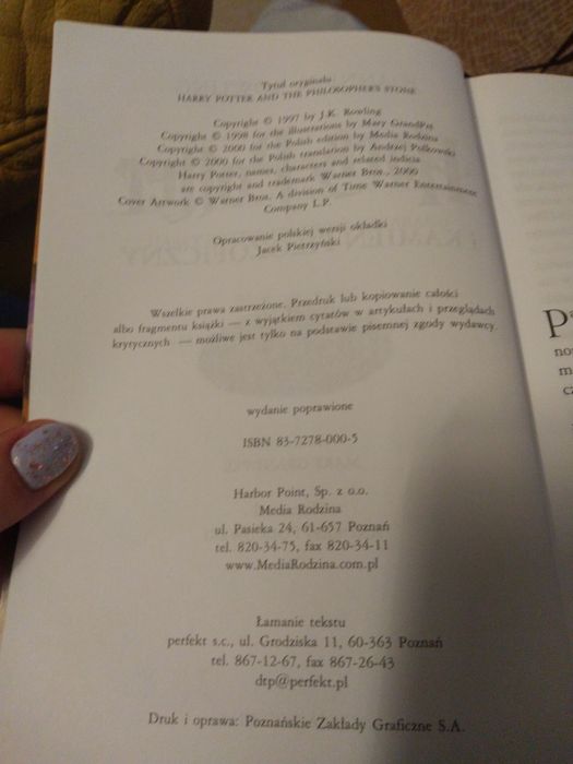 Sprzedam książkę Harry Potter i kamień filozoficzny