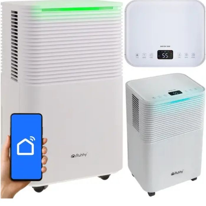 Осушувач повітря потужний конденсаційний Ruhhy 26498 12 л/24 год, гігр