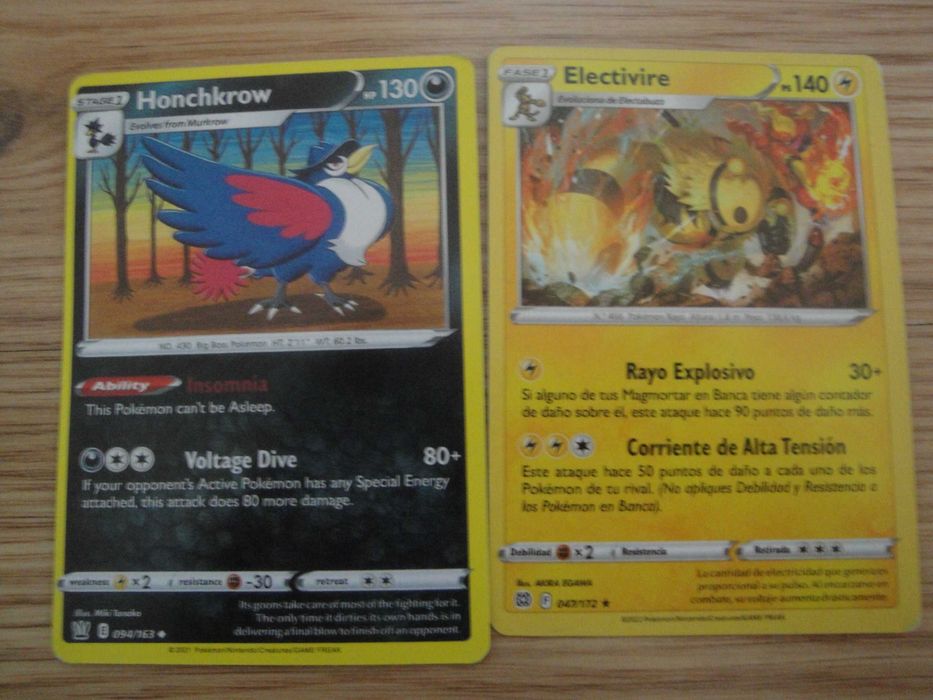 Cartas pokemon - diversas