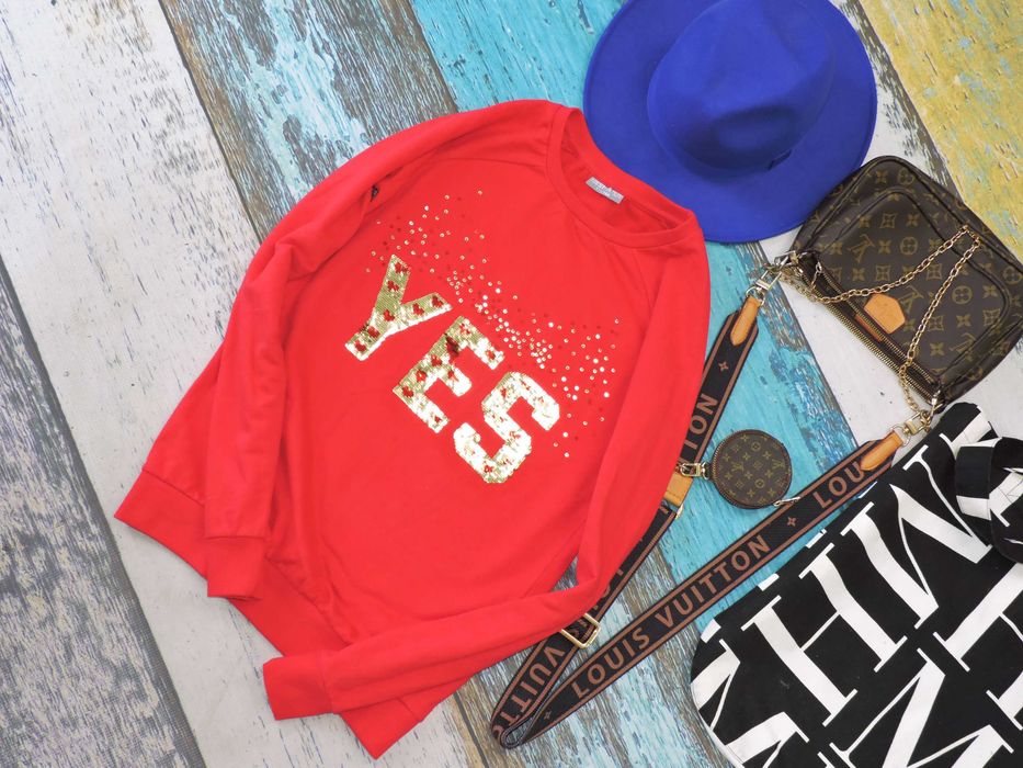 Destination Bluza napis zmienny cekin Yes 164