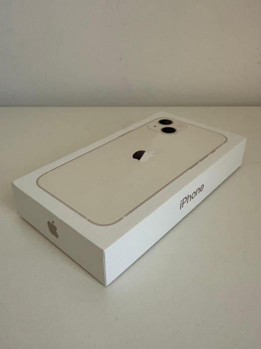 iPhone 13, 128 GB, Branco, Bom estado, Caixa + cabo + 2 capas oferta