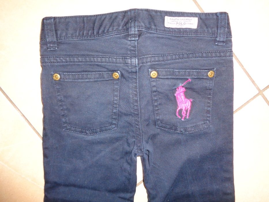 + POLO Ralph Lauren oryginalne granatowe spodnie jeansowe OKAZJA 4 l.