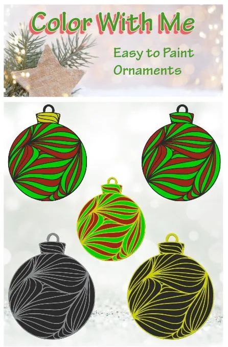 Ornamento de Natal para Pintar