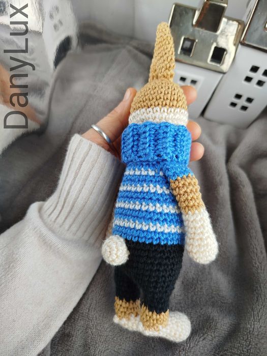 Prezent dla dziecka, Maskotka Króliczek, Zabawka wykonana na szydełku