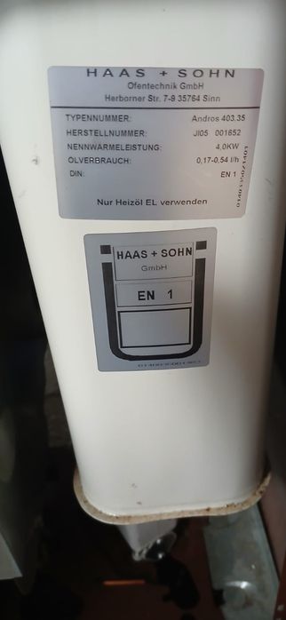 Piec olejowy Haas&Sohn