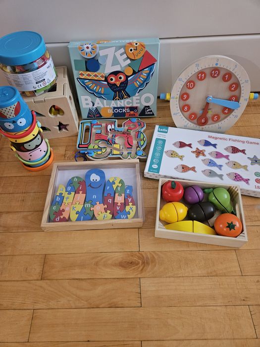 Магнітна рибалка,Djeco,балансир,hape,овочі,пазл