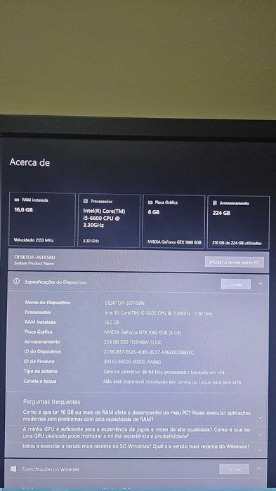 PC Gaming / Desktop | i5 6600 | GTX 1060 6GB | 16GB RAM | 250GB SSD