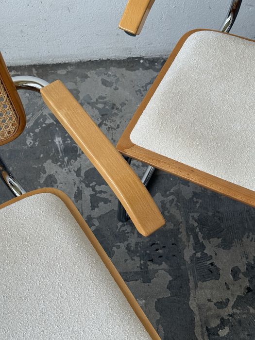 Krzesła fotele bauhaus rattan breuer stam vintage